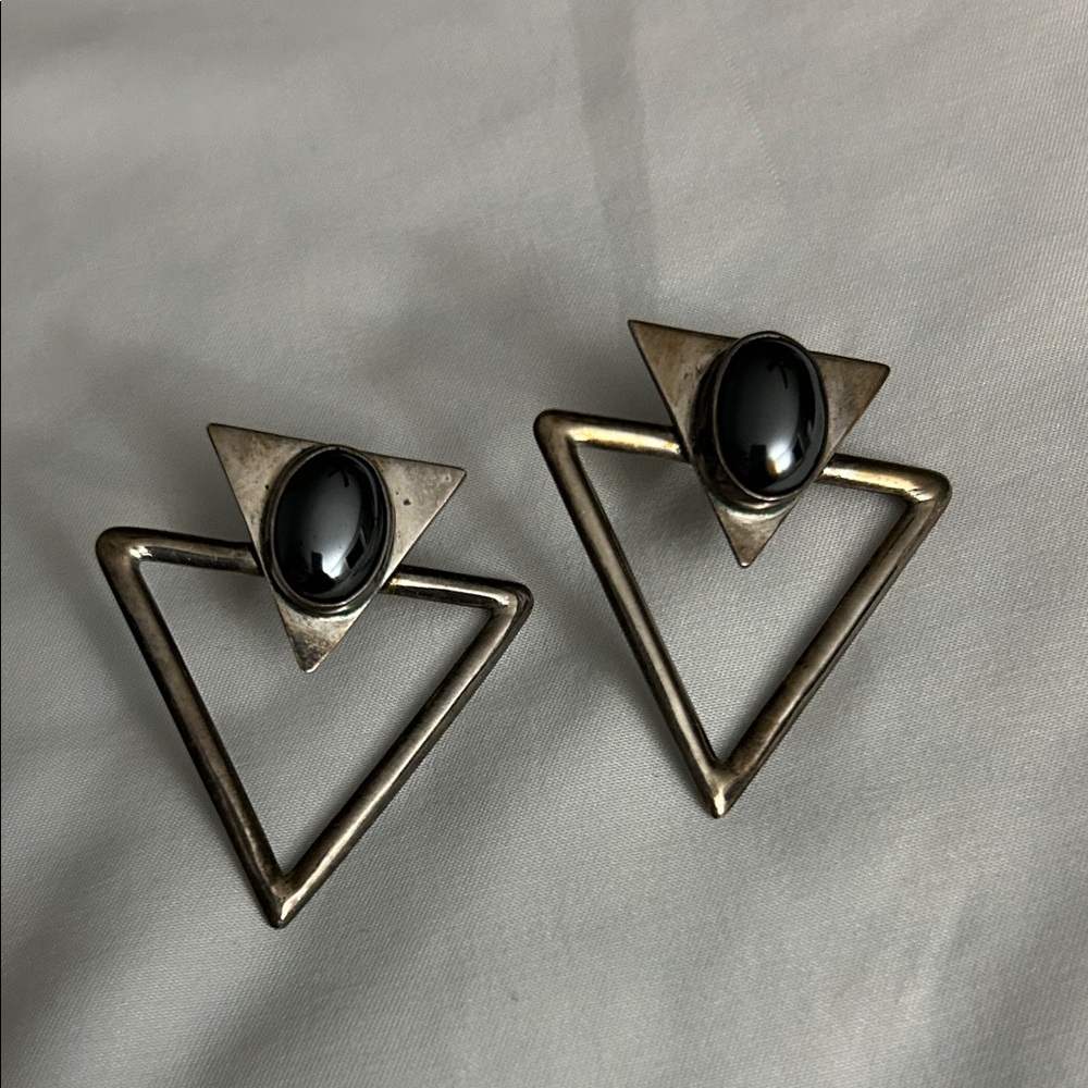vintage Rodolfo Espinoza modernist geometric earrings